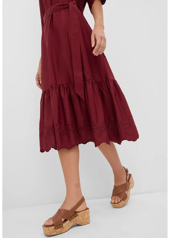 Abito midi in puro cotone, bonprix