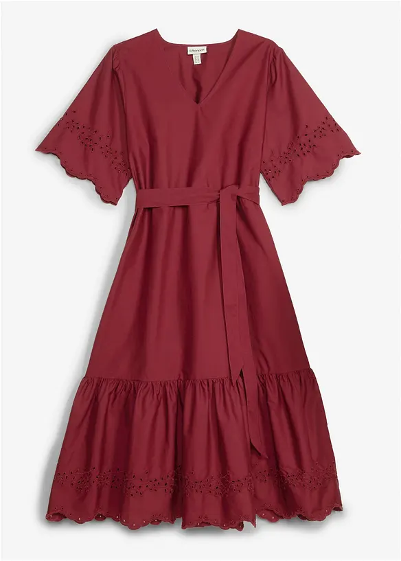 Abito midi in puro cotone, bonprix