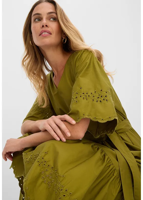 Abito midi in puro cotone, bonprix