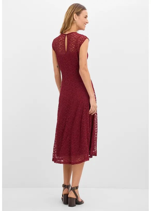 Abito svasato in pizzo, bonprix