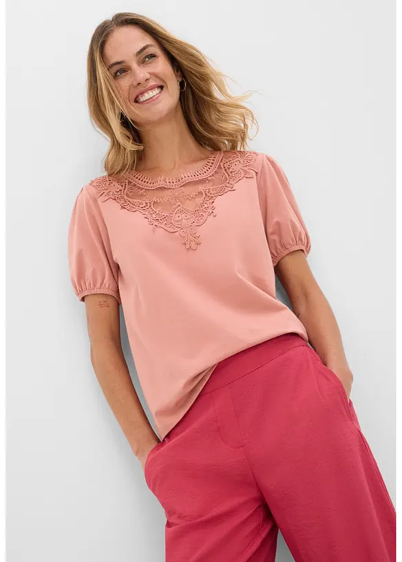 Maglia in cotone elasticizzato, bonprix