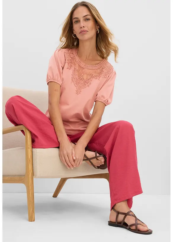 Maglia in cotone elasticizzato, bonprix