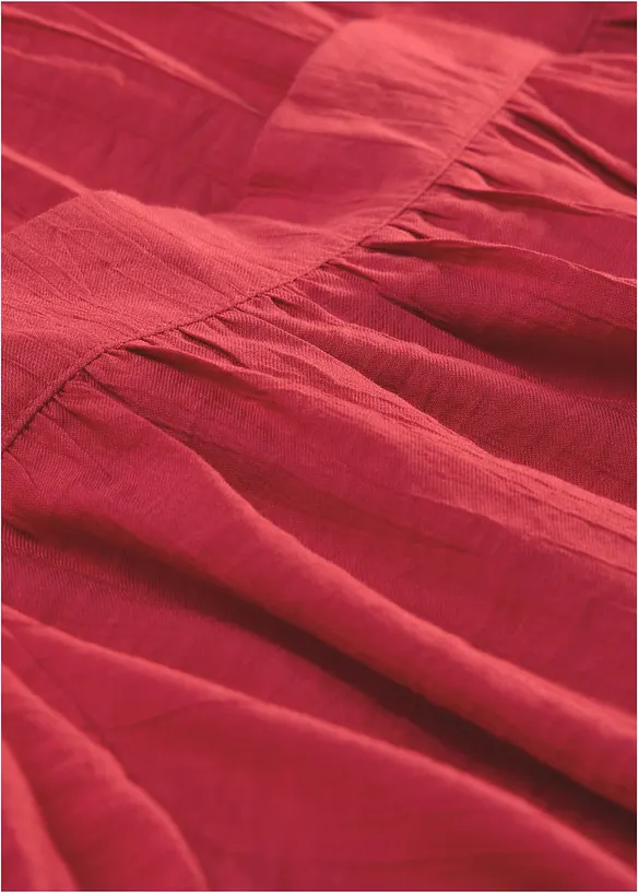 Blusa in crinkle operato, bonprix