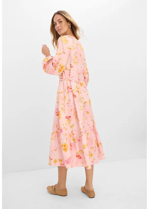 Abito midi in misto viscosa morbido, bonprix