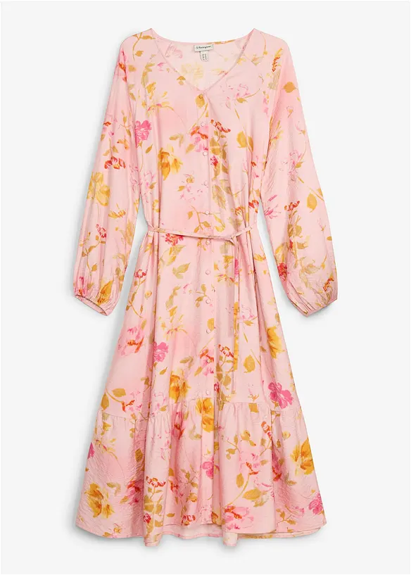 Abito midi in misto viscosa morbido, bonprix