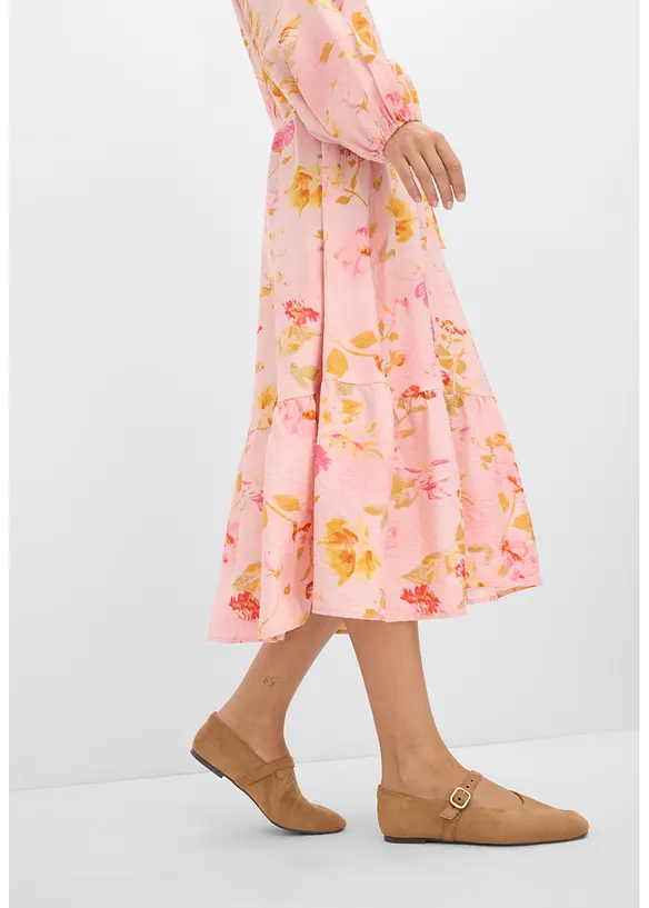 Abito midi in misto viscosa morbido, bonprix