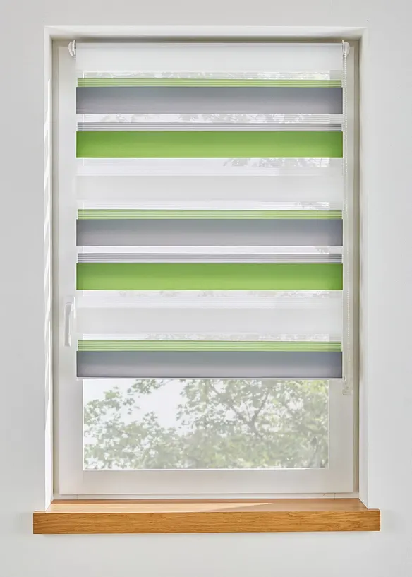 Tenda a rullo doppia con righe colorate, bonprix