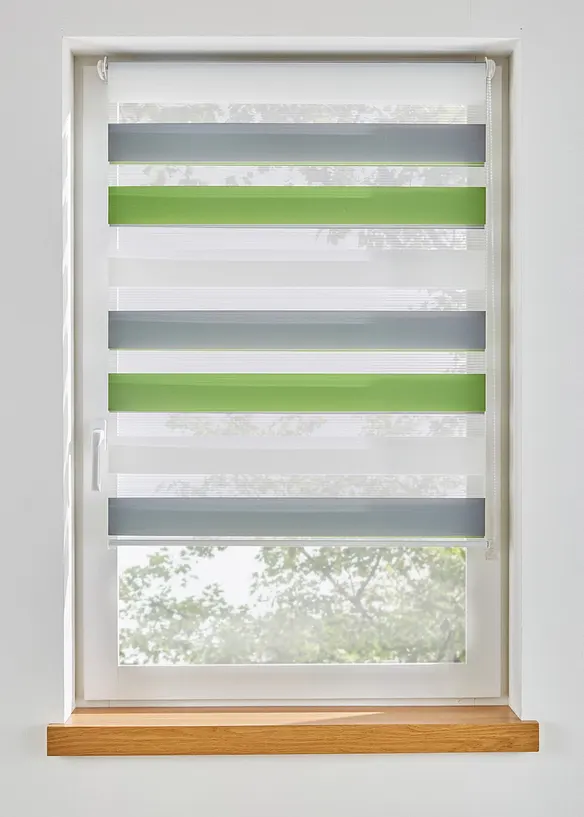 Tenda a rullo doppia con righe colorate, bonprix