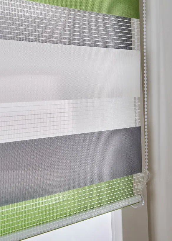 Tenda a rullo doppia con righe colorate, bonprix