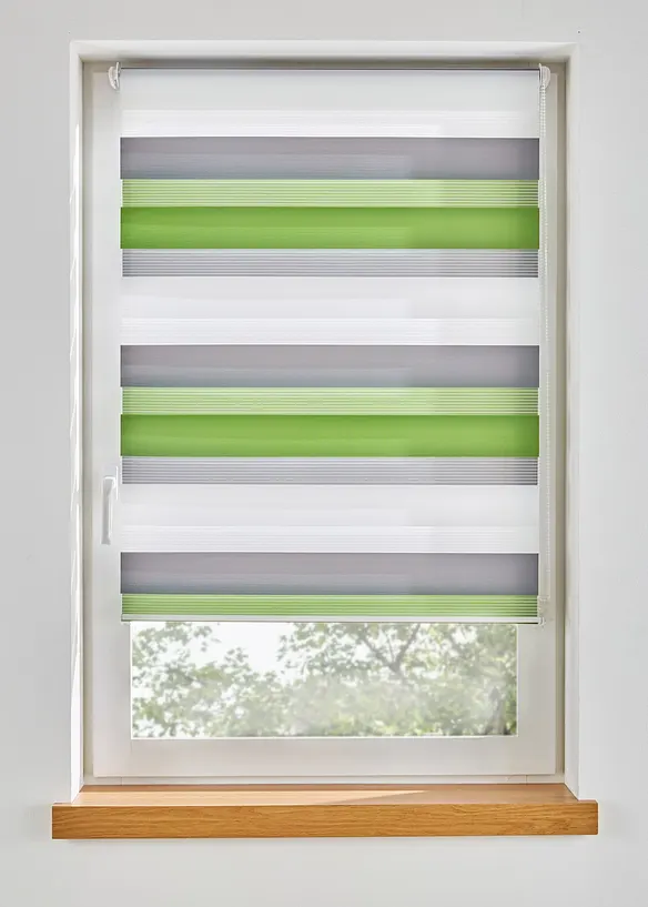 Tenda a rullo doppia con righe colorate, bonprix