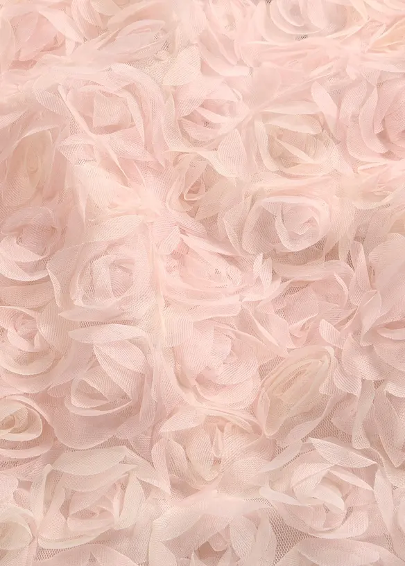 Abito da sera in tulle delicato con fiori, bonprix