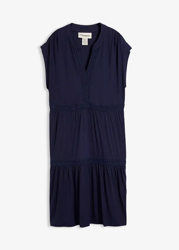 Abito tunica in misto viscosa morbido, bonprix