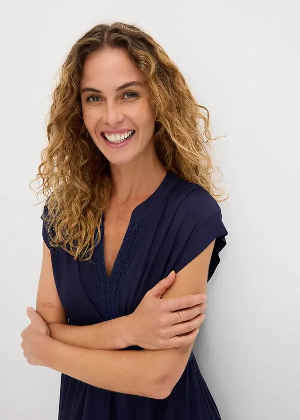 Abito tunica in misto viscosa morbido, bonprix