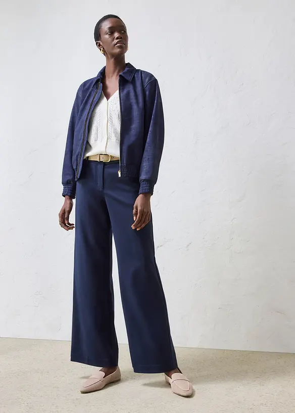 Bomber in pelle scamosciata, bonprix