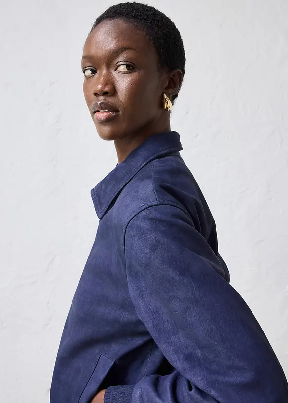 Bomber in pelle scamosciata, bonprix