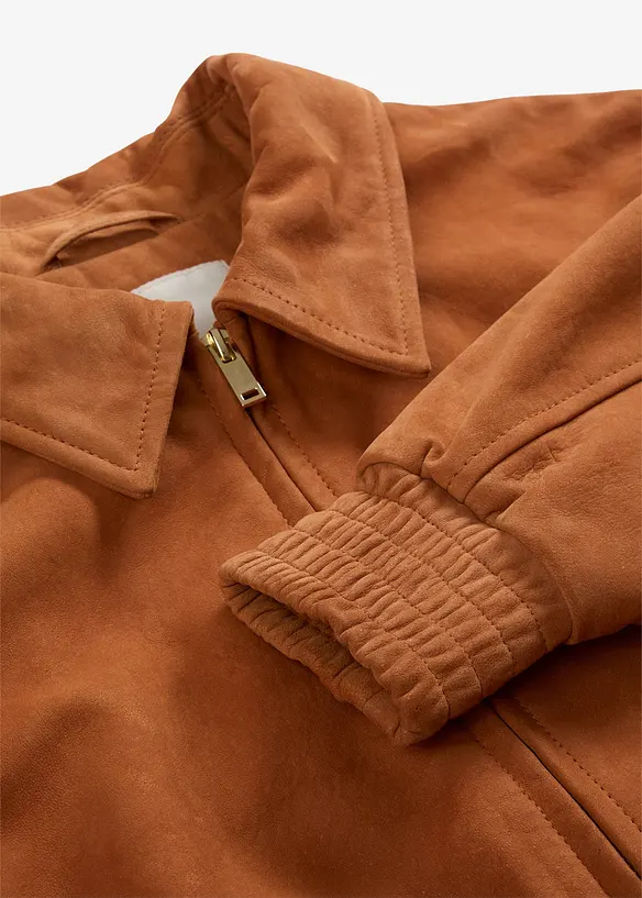 Bomber in pelle scamosciata, bonprix