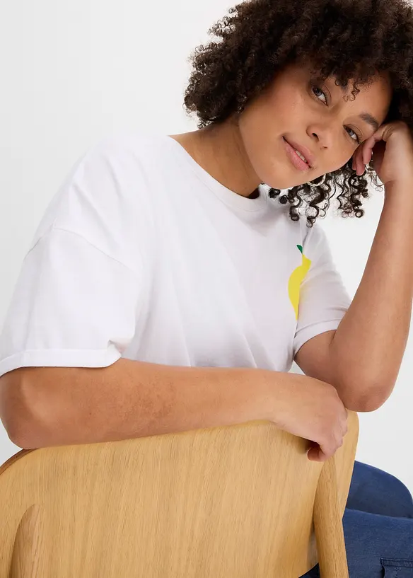 Maxi maglia in puro cotone biologico, bonprix