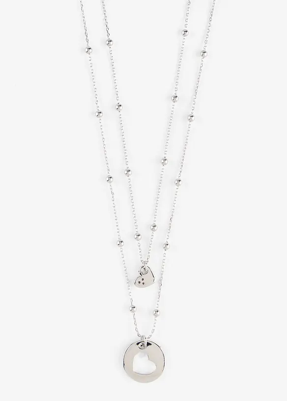 Collane con ciondoli a cuore (set 2 pezzi), bonprix