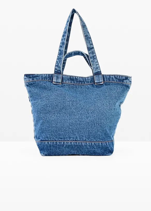 Borsa shopper in denim, bonprix