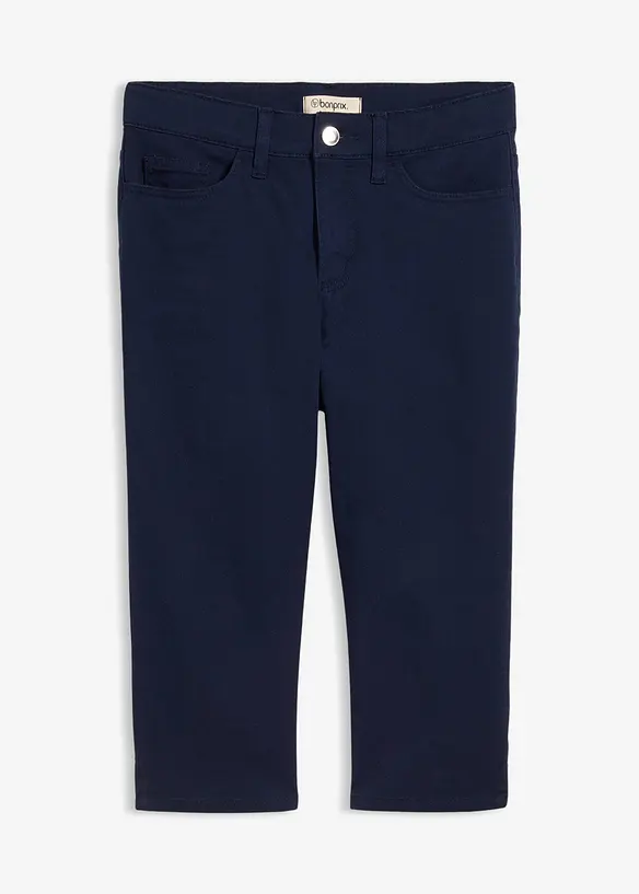 Pantaloni capri con vita comoda, bonprix