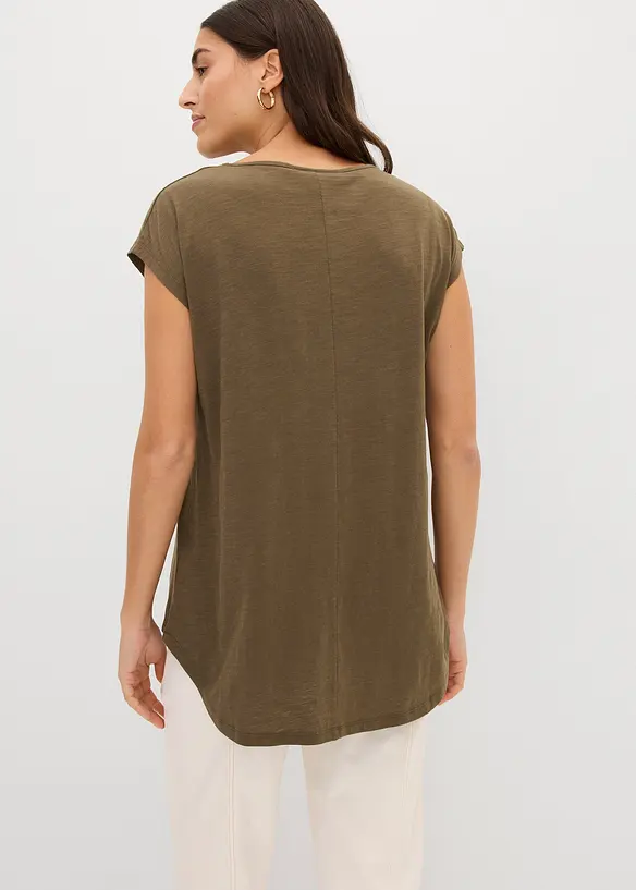 Maglia lunga in puro cotone biologico, bonprix