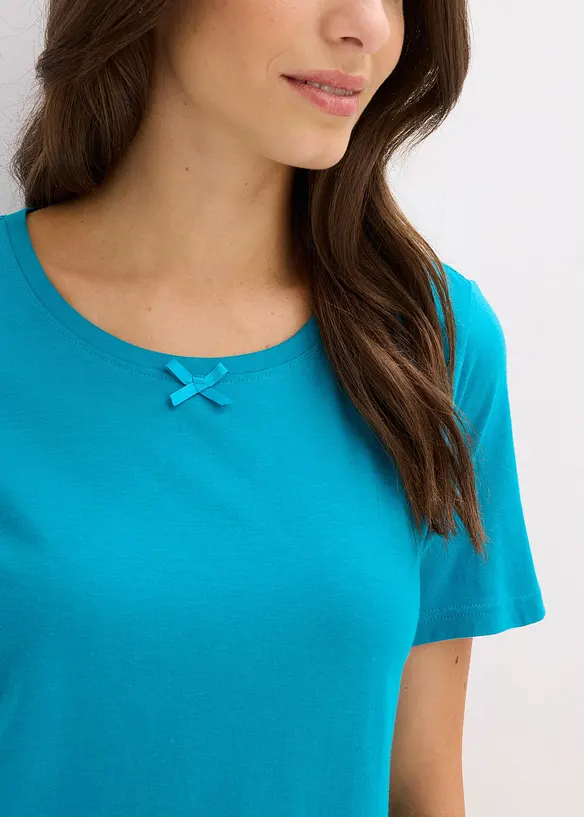 Camicia da notte corta in misto viscosa morbido, bonprix