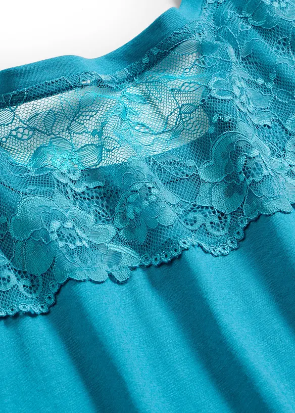 Camicia da notte corta in misto viscosa morbido, bonprix