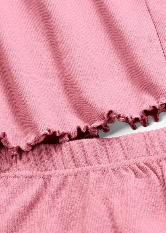 Pigiama estivo a costine morbide, bonprix