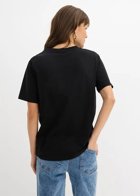 Maglia pr&eacute;maman in cotone biologico con funzione allattamento discreta, bonprix