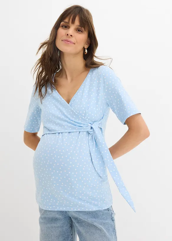 Maglia incrociata 2 in 1 per la gravidanza e l'allattamento, bonprix