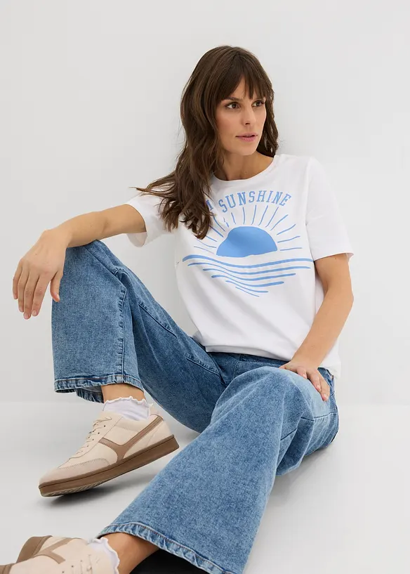 Maglia pr&eacute;maman / da allattamento in cotone biologico, bonprix