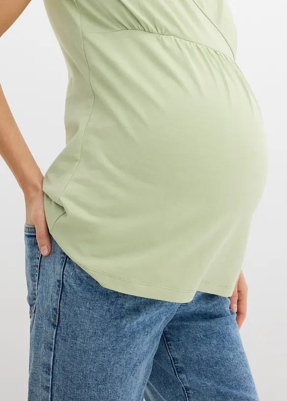 Maglia 2 in 1 pr&eacute;maman / da allattamento in cotone biologico, bonprix