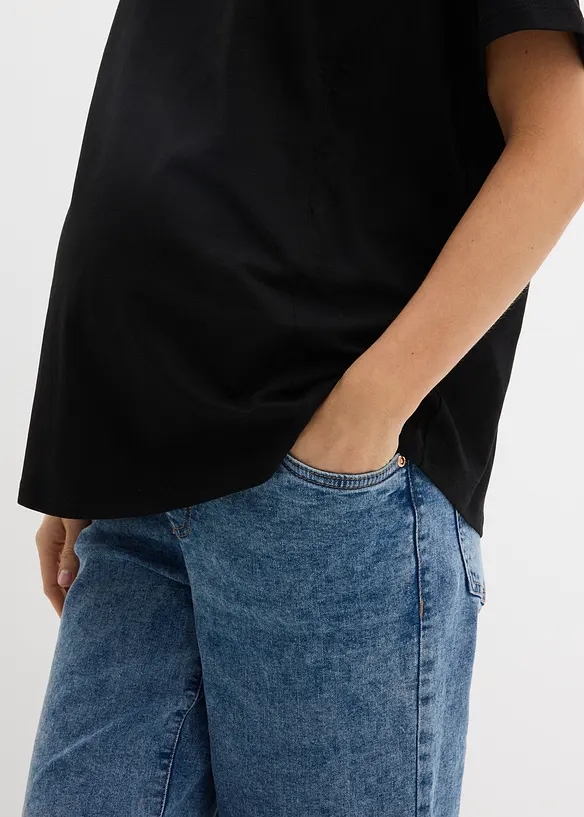 Maglia pr&eacute;maman in cotone biologico con funzione allattamento discreta, bonprix
