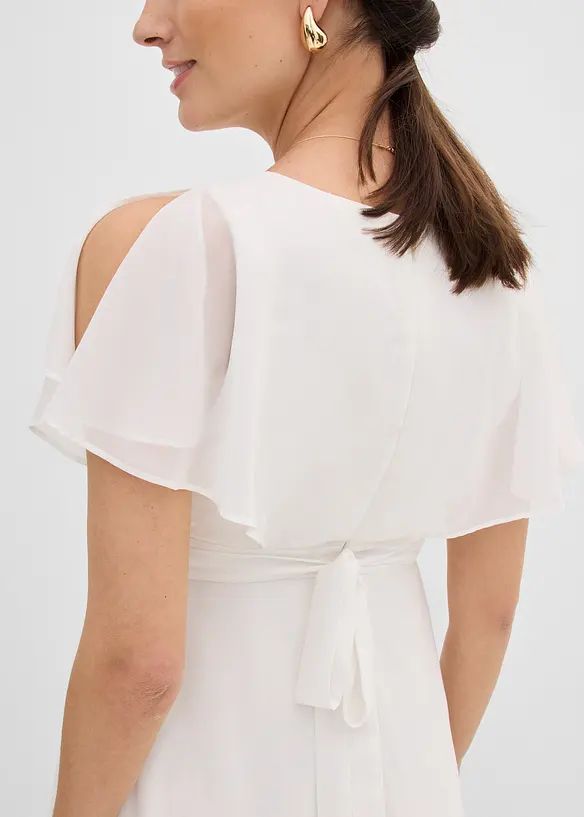 Abito da sposa pr&eacute;maman in chiffon con funzione allattamento, bonprix