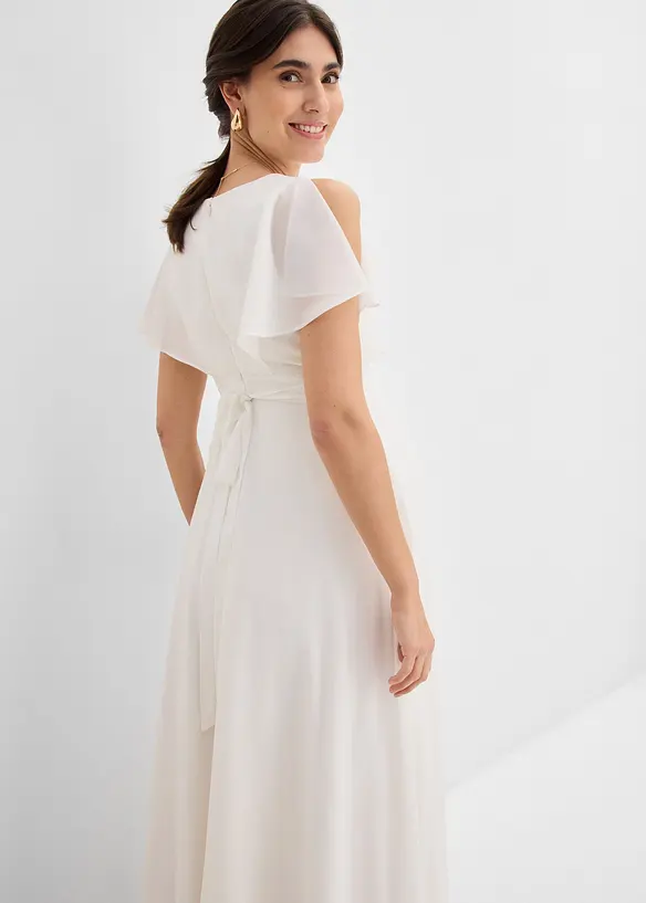 Abito da sposa pr&eacute;maman in chiffon con funzione allattamento, bonprix