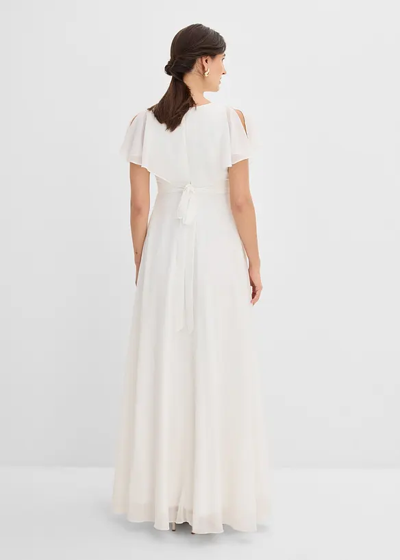 Abito da sposa pr&eacute;maman in chiffon con funzione allattamento, bonprix