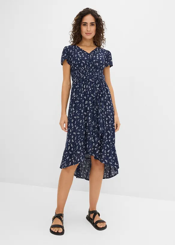 Abito pr&eacute;maman / da allattamento 2 in 1 in cr&ecirc;pe di viscosa, bonprix