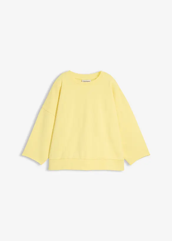 Felpa oversize in misto cotone, bonprix