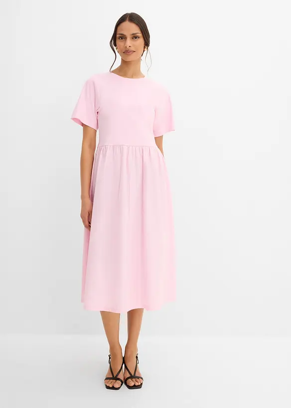 Abito midi in puro cotone, bonprix