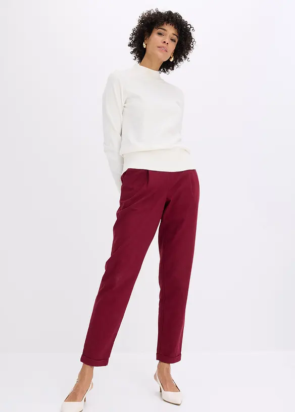 Pantaloni in misto lino, bonprix