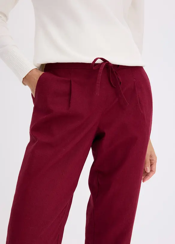 Pantaloni in misto lino, bonprix
