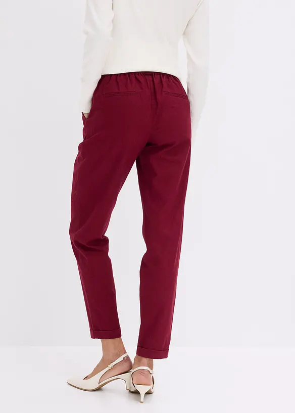 Pantaloni in misto lino, bonprix