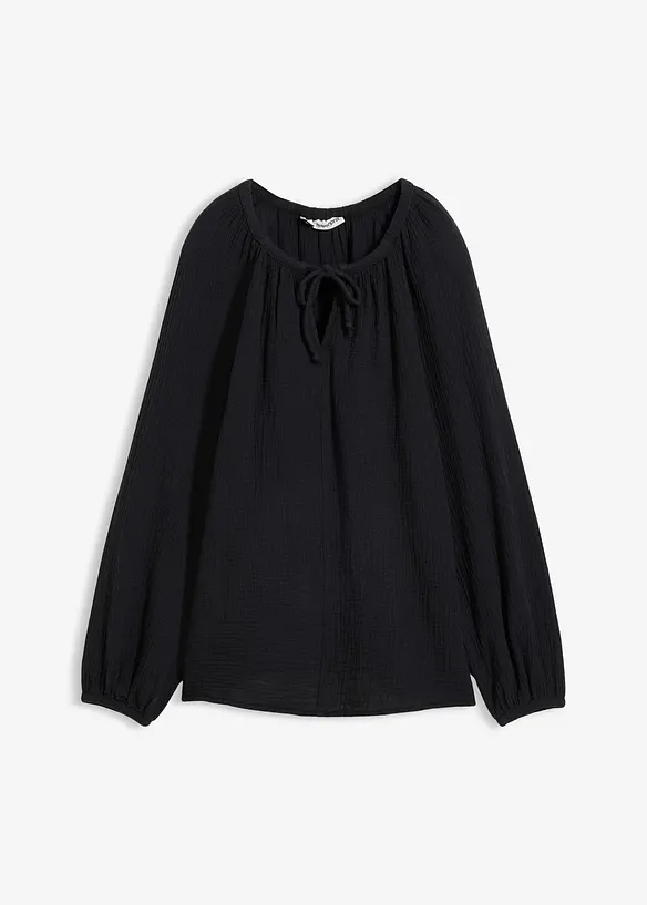 Blusa in mussola vaporosa, bonprix