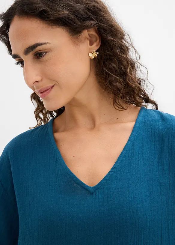 Maglia lunga in soffice mussola, bonprix