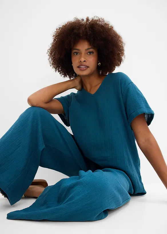 Pantaloni a palazzo in mussola, bonprix