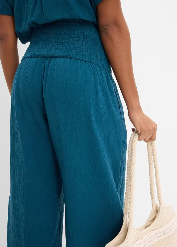 Pantaloni a palazzo in mussola, bonprix