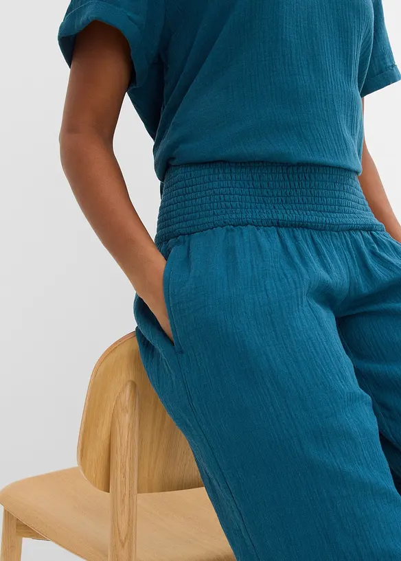 Pantaloni a palazzo in mussola, bonprix