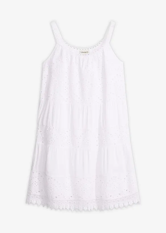 Abito in viscosa con spalline e pizzo, bonprix