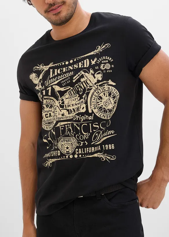T-shirt in puro cotone, bonprix