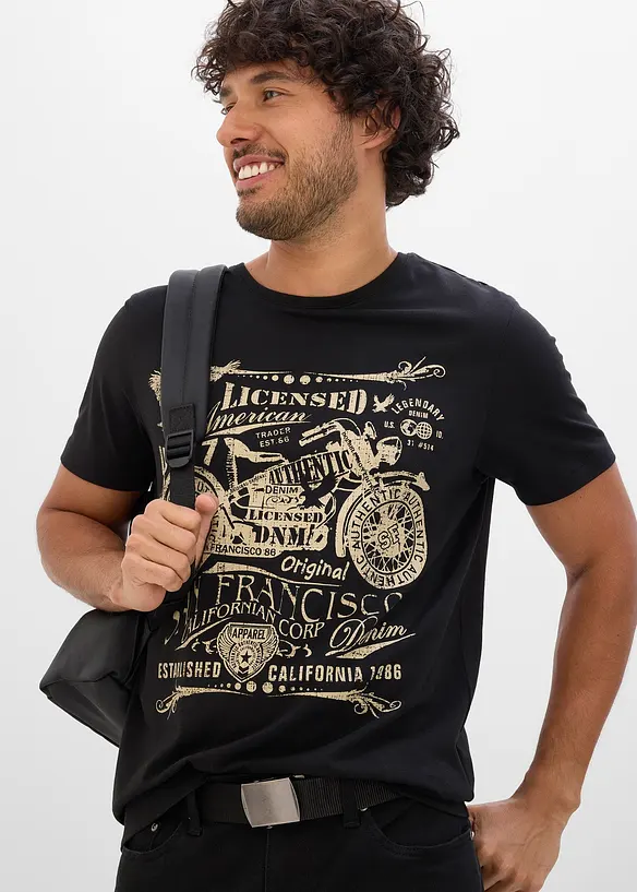 T-shirt in puro cotone, bonprix
